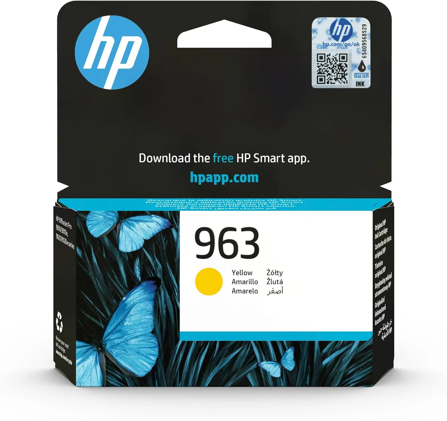HP 963 Amarillo, Cartucho de Tinta Original — Cartuchos tinta originales