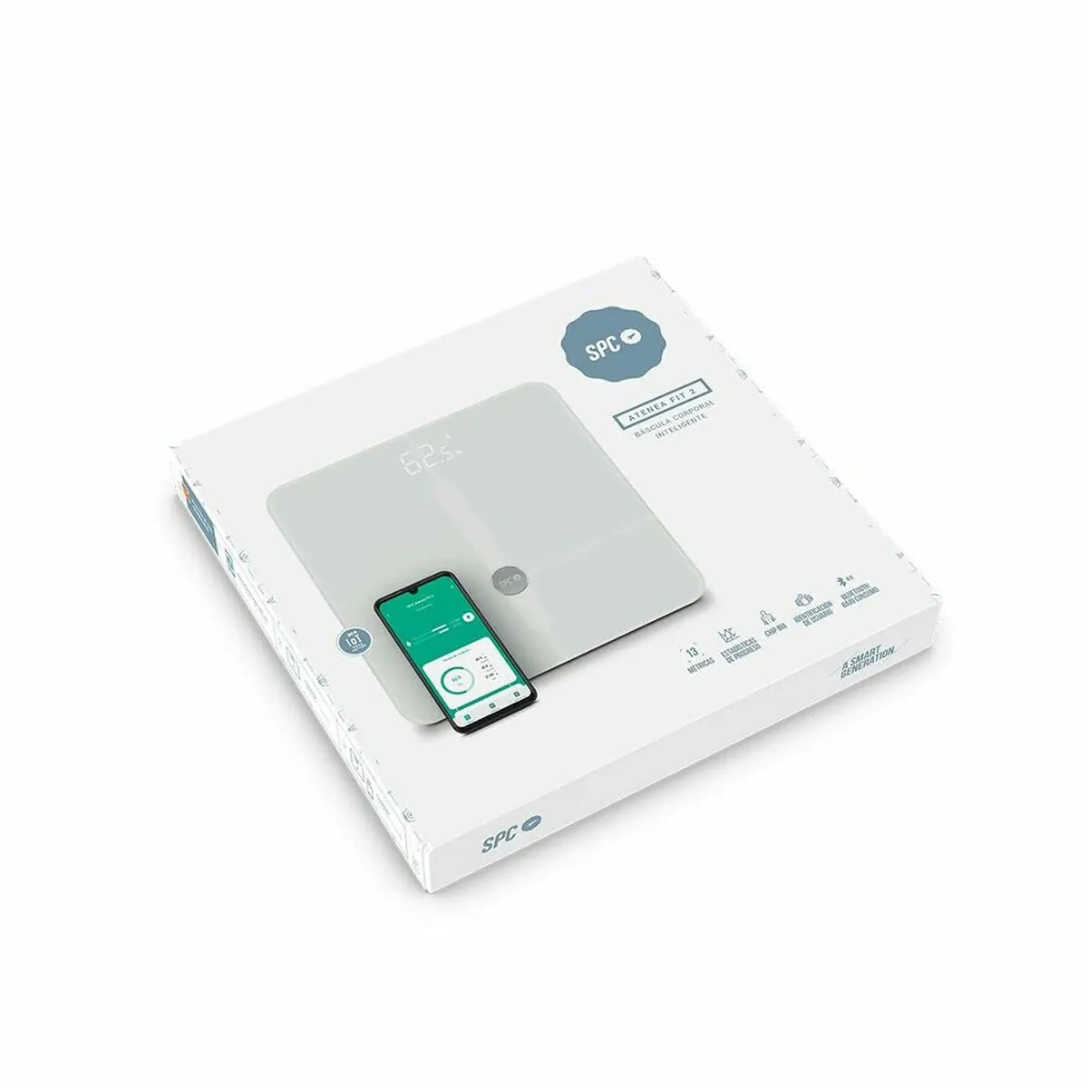 BASCULA DIGITAL SPC ATENEA FIT 2 BLANCA — Baño