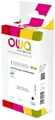 TINTA COMPATIBLE OWA. HP 301XL BK NEGRO CH563EE — Cartuchos tinta compatibles | Ingescom