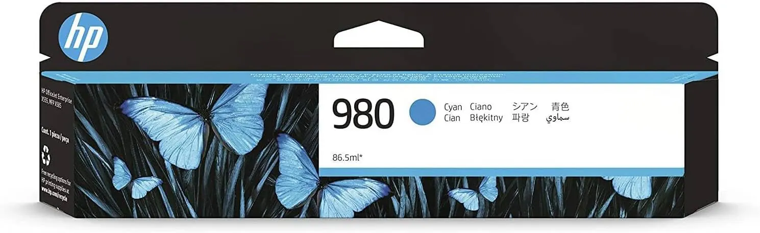 HP 980 CARTUCHO DE TINTA HP980 CIAN (D8J07A) — Cartuchos tinta originales | Ingescom