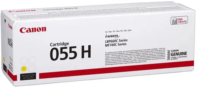 Canon 3017C002 Adecuado para LBP663CDW Toner Amarillo 055HY 5900 Hojas — Tóners originales