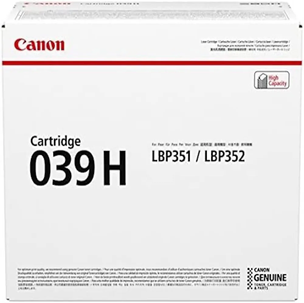 Canon 039h Cartucho De Tóner 1 Pieza(s) Original Negro — Tóners originales