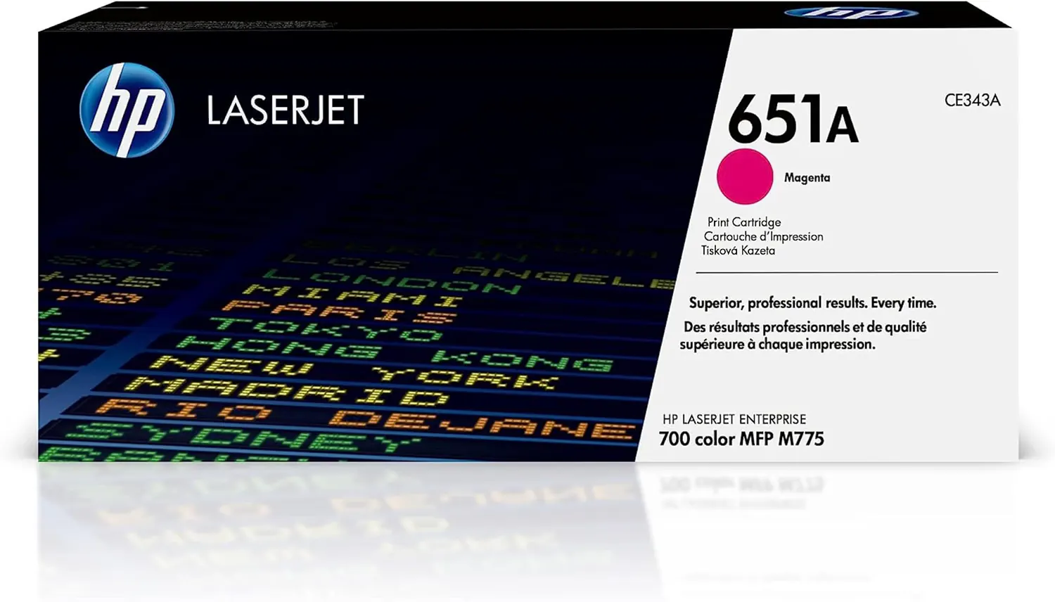HP 651A CE343A Magenta, Cartucho Tóner Original, de 16.000 páginas, para impresoras LaserJet Enterprise 700 Color MFP M775, MFP M775dn, MFP M775f, MFP M775z, MFP M775z+ — Tóners originales